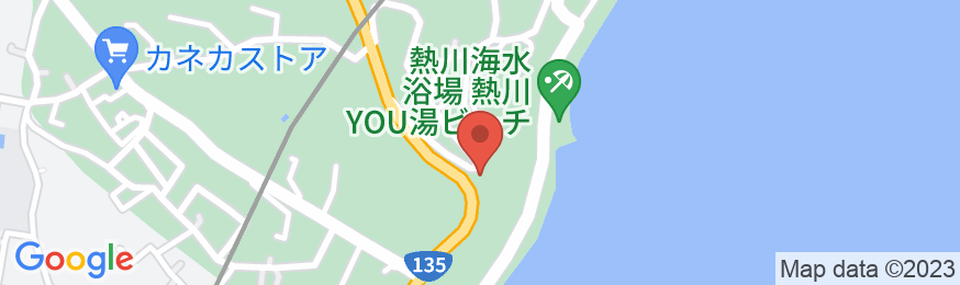 高台から海を望む 絶景の宿 伊豆・熱川温泉 粋光(SUIKO)の地図