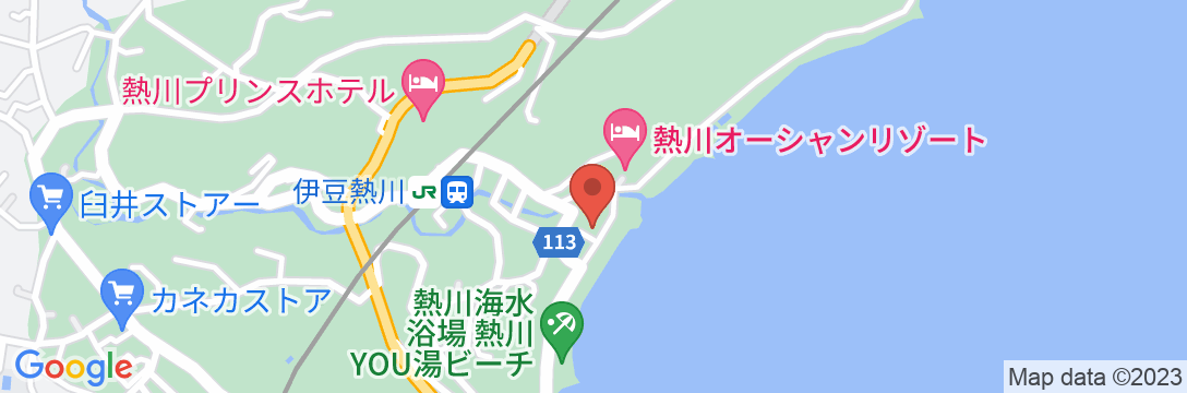 熱川温泉 熱川大和館の地図