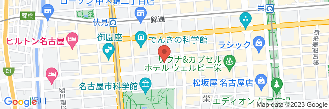 ホテルトラスティ名古屋白川の地図