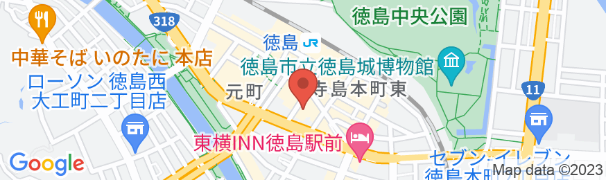 阿波観光ホテルの地図