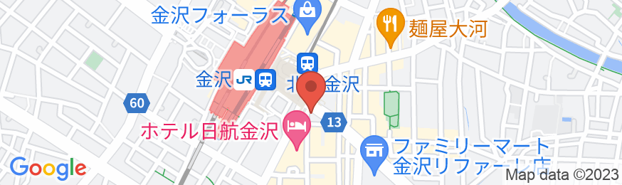 ガーデンホテル金沢の地図
