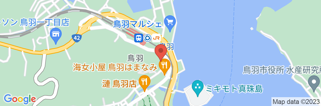 錦浦館の地図