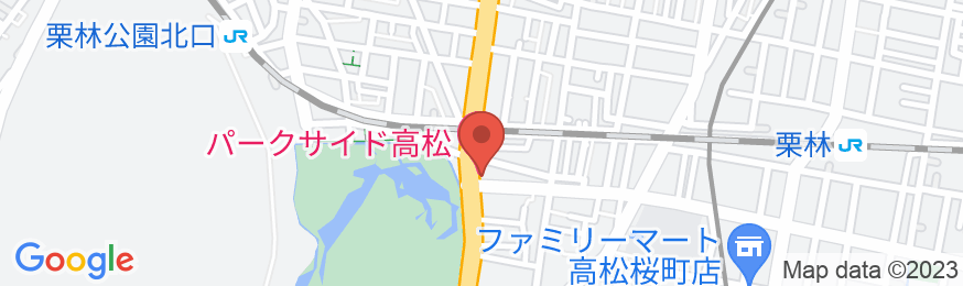 ホテル パークサイド高松の地図