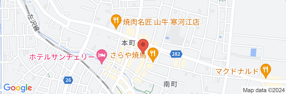 寒河江温泉 割烹旅館 吉本の地図