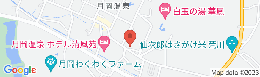 月岡温泉 村上館 湯伝の地図