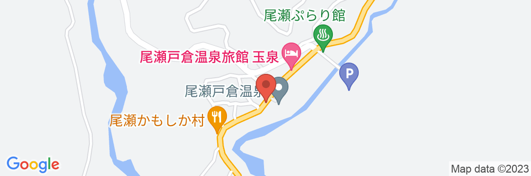 尾瀬戸倉温泉 展望の湯ふきあげの地図