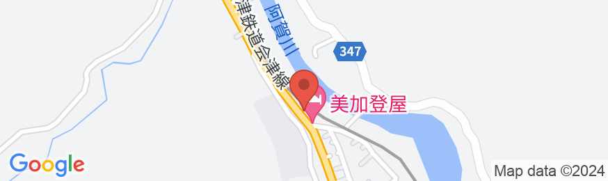 会津湯野上温泉 清水屋旅館の地図