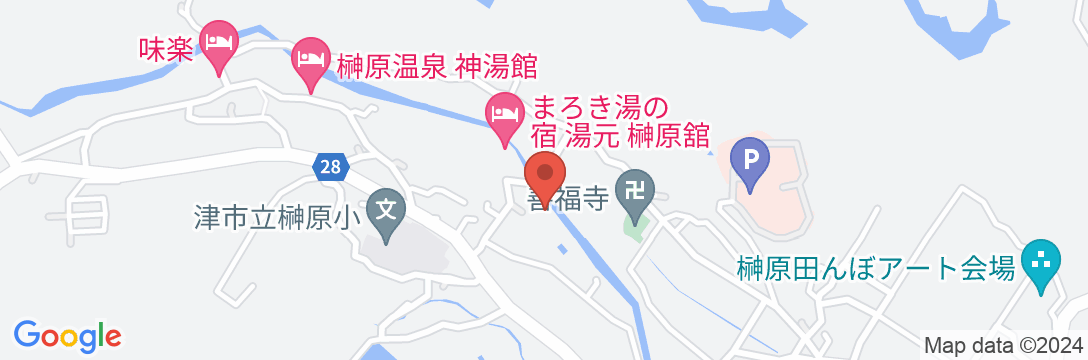 榊原温泉 旅館 清少納言の地図