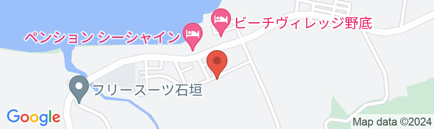 石垣島北部のお宿 海すずめ <石垣島>の地図