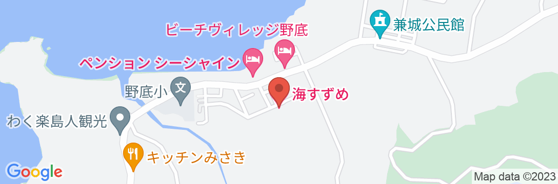 石垣島北部のお宿 海すずめ <石垣島>の地図