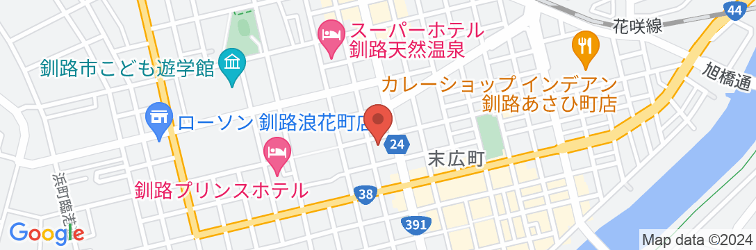東横INN釧路十字街の地図