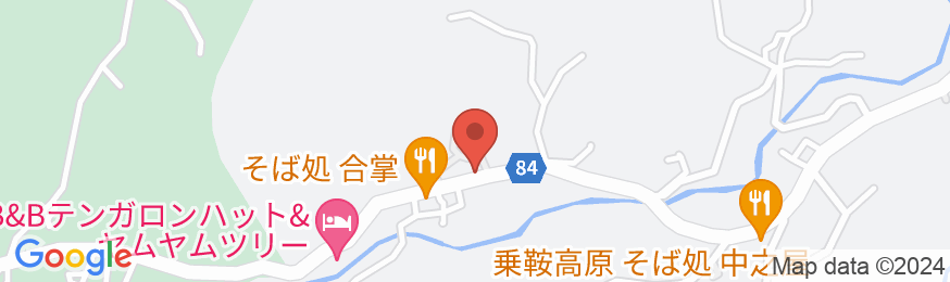信州乗鞍高原 温泉の宿 やまみの地図