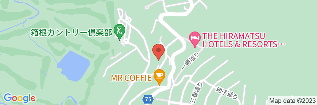仙石原温泉 伊藤山荘の地図