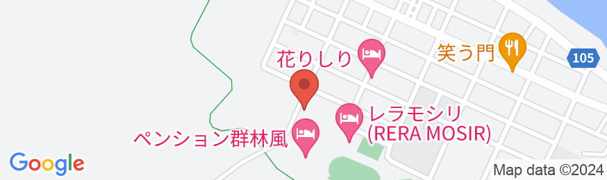 ペンション群林風(グリーンウィンド)<利尻島>の地図