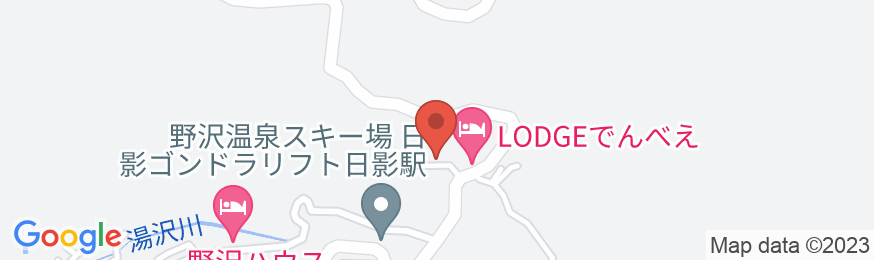 野沢温泉の宿 ロッヂ ハーネンカムの地図