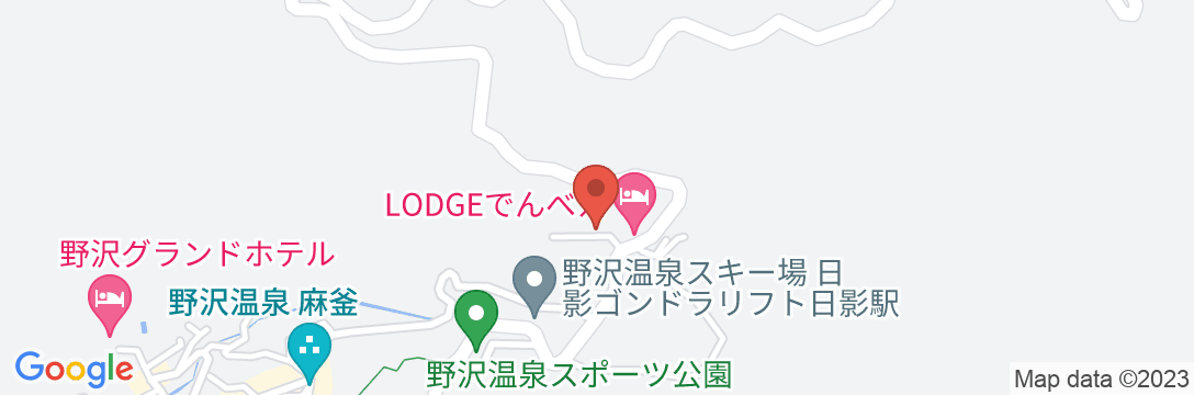 野沢温泉の宿 ロッヂ ハーネンカムの地図