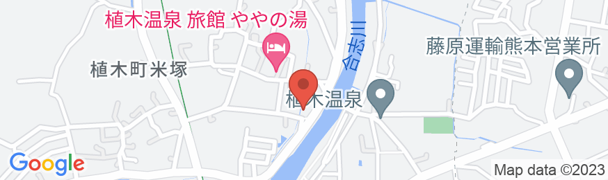 植木温泉発祥の宿 旅館 松乃湯の地図