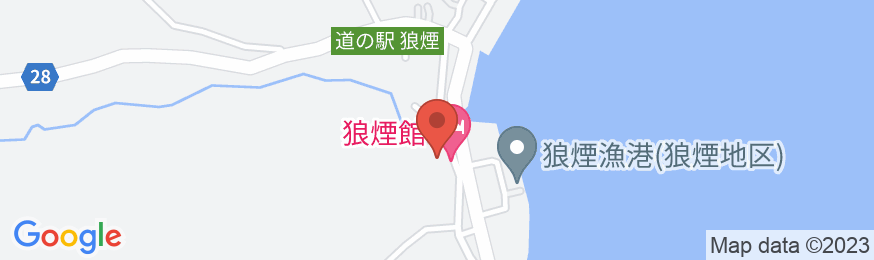 禄剛崎温泉 狼煙館(のろしかん)の地図