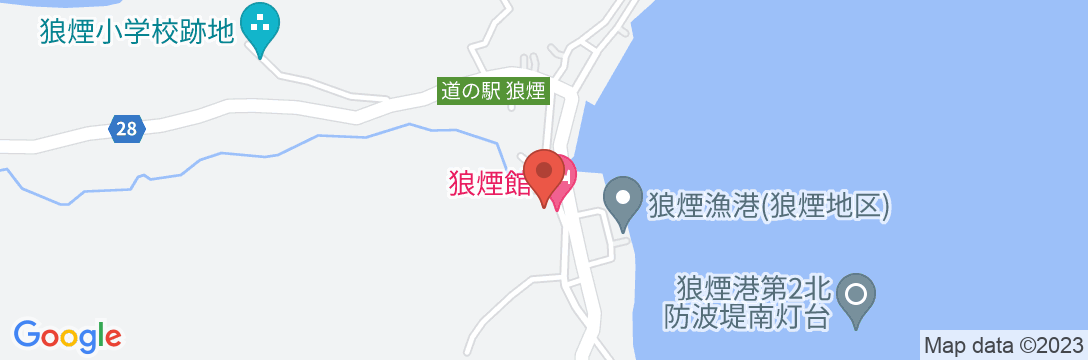 禄剛崎温泉 狼煙館(のろしかん)の地図