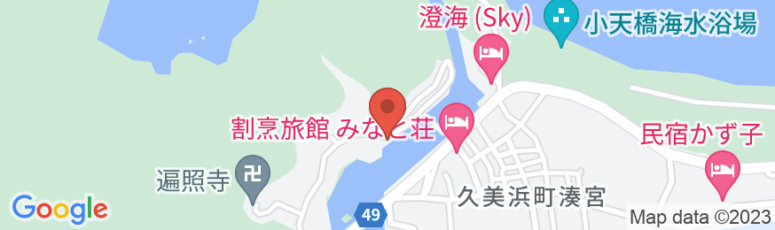久美の浜温泉郷 民宿坂本屋の地図