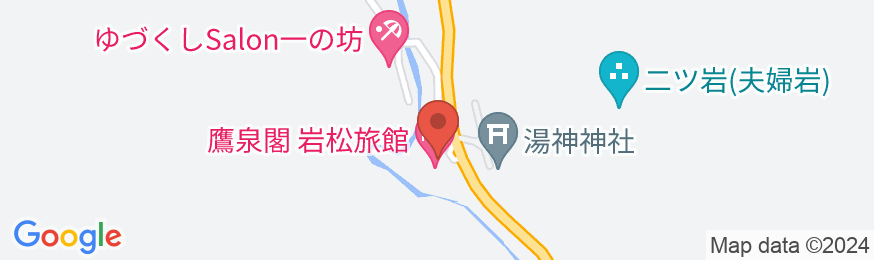 作並温泉 鷹泉閣 岩松旅館の地図