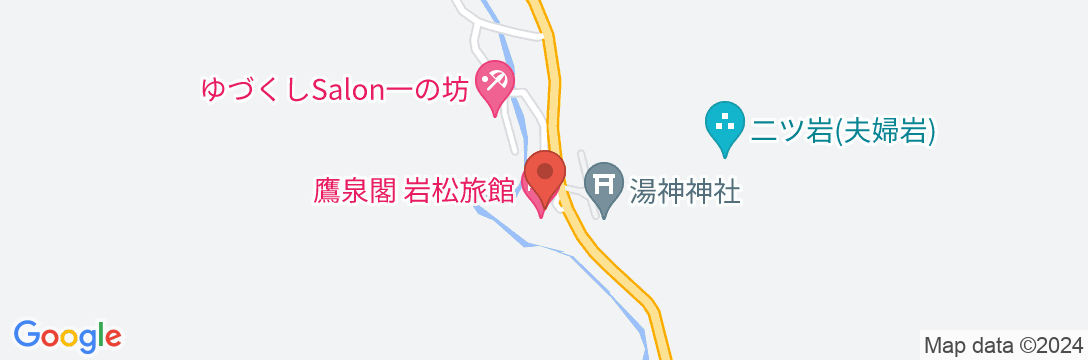 作並温泉 鷹泉閣 岩松旅館の地図