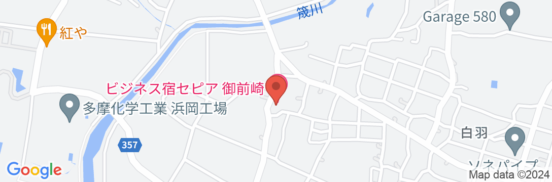 Tabist ビジネス宿 セピア 御前崎の地図