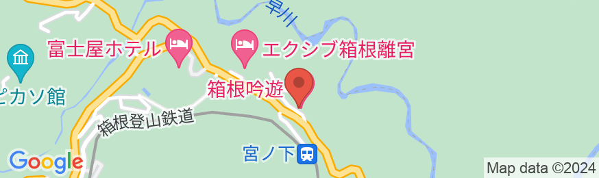 箱根吟遊の地図