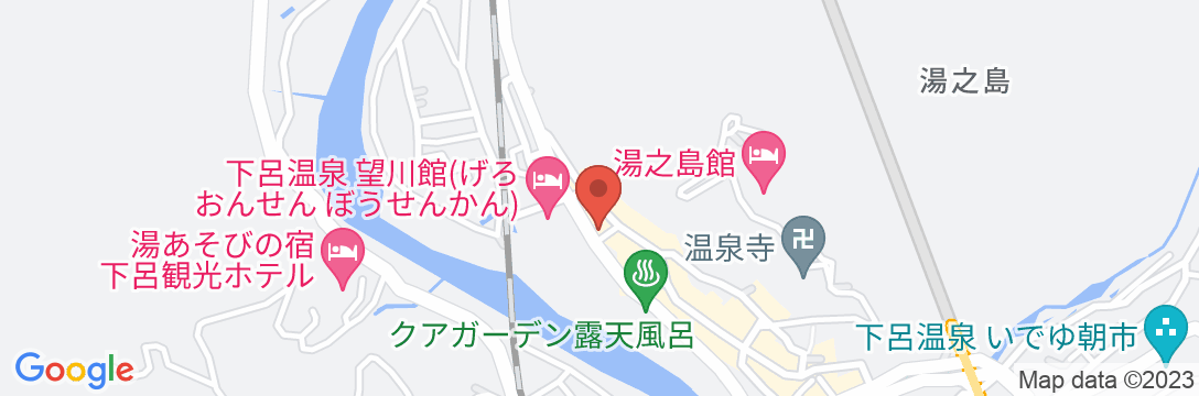 下呂温泉 源泉かけ流しのおやど 菊半旅館の地図