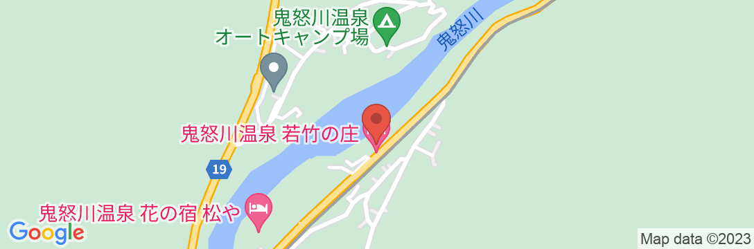 鬼怒川温泉 若竹の庄の地図