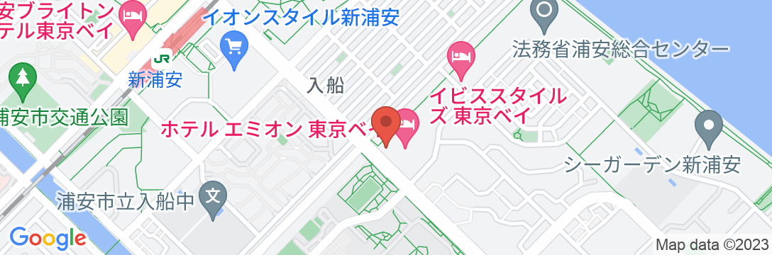 ホテルエミオン東京ベイの地図