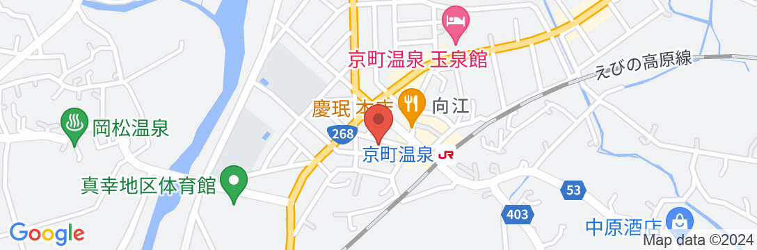 京町温泉 いこい荘<宮崎県>の地図