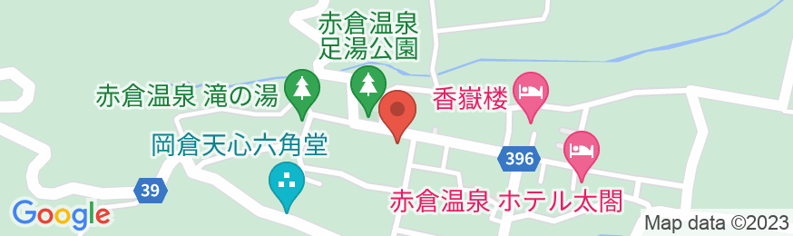 赤倉温泉 旅館 清水屋の地図