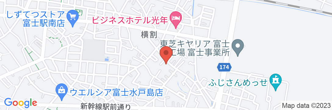 ビジネスホテル 新富士の地図
