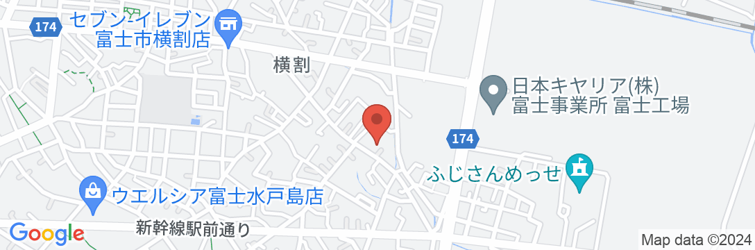 ビジネスホテル 新富士 タワー館の地図