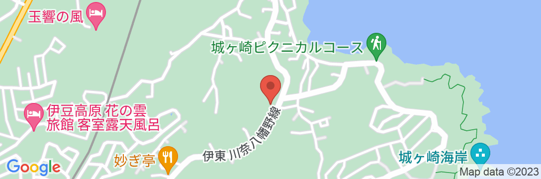 伊豆高原温泉 ジェイガーデンの地図