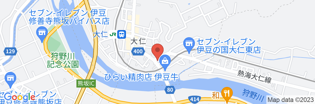 大仁温泉 富士屋旅館<静岡県>の地図