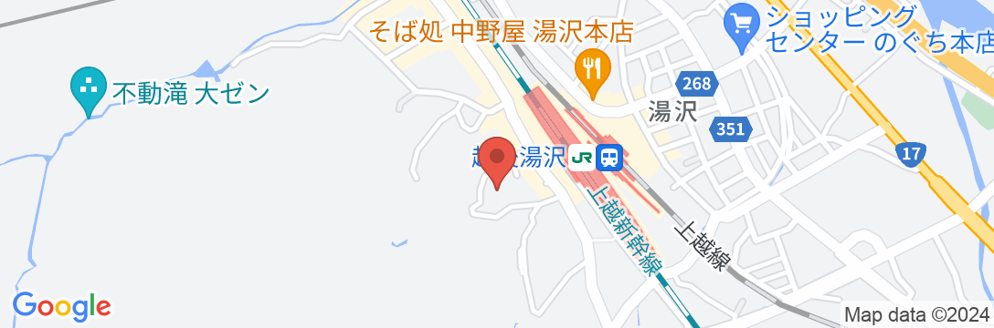 越後湯沢温泉 湯沢グランドホテル<新潟県>の地図