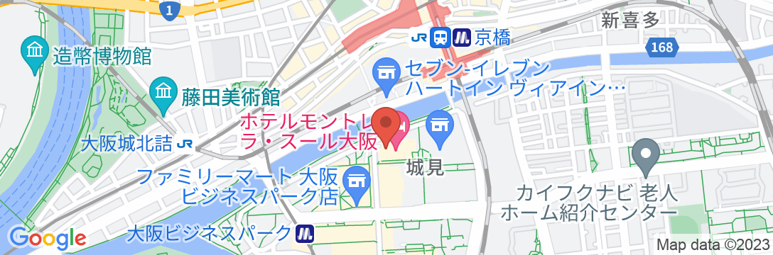 ホテルモントレ ラ・スール大阪の地図