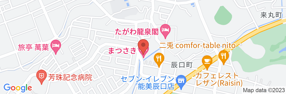 金沢辰口温泉 まつさきの地図