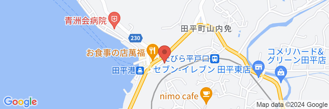 北浦旅館の地図