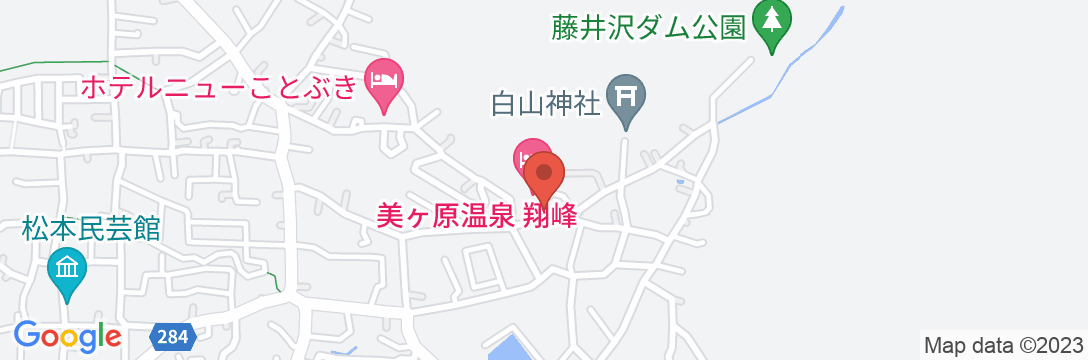 信州松本 美ヶ原温泉 翔峰の地図