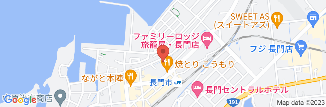朝日屋旅館<山口県>の地図