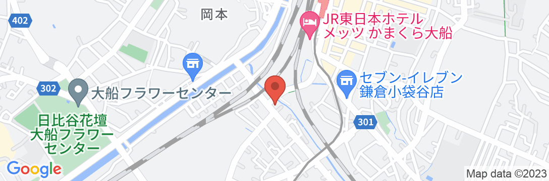 ビジネス旅館 津久井の地図