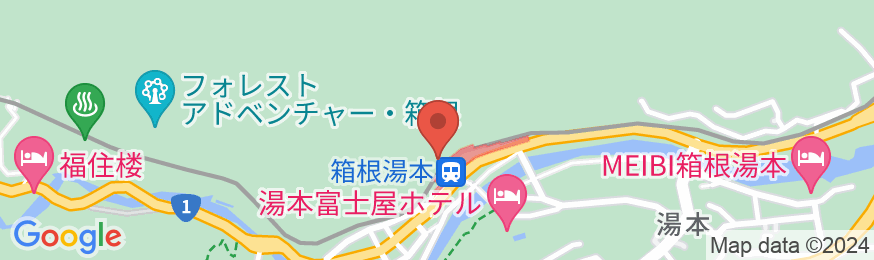 箱根湯本温泉 かっぱ天国の地図