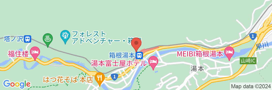 箱根湯本温泉 かっぱ天国の地図