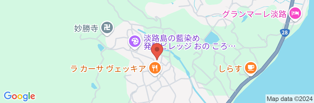 ペンション 萬亀 <淡路島>の地図