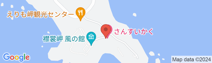 お刺身旅館 さんすいかくの地図