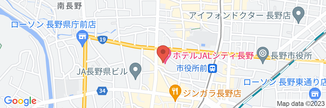 ホテルJALシティ長野の地図