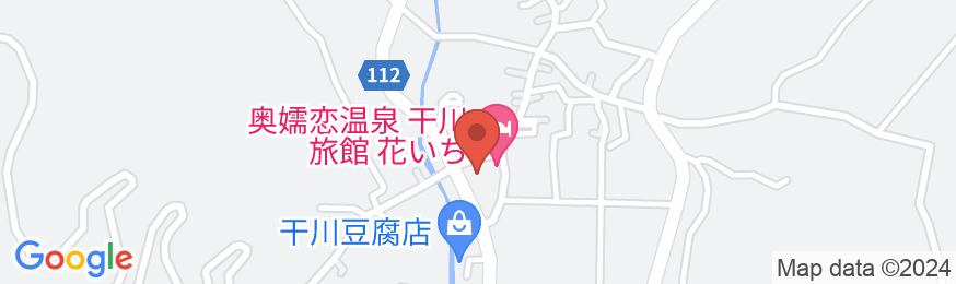 奥嬬恋温泉 花いち 干川旅館の地図